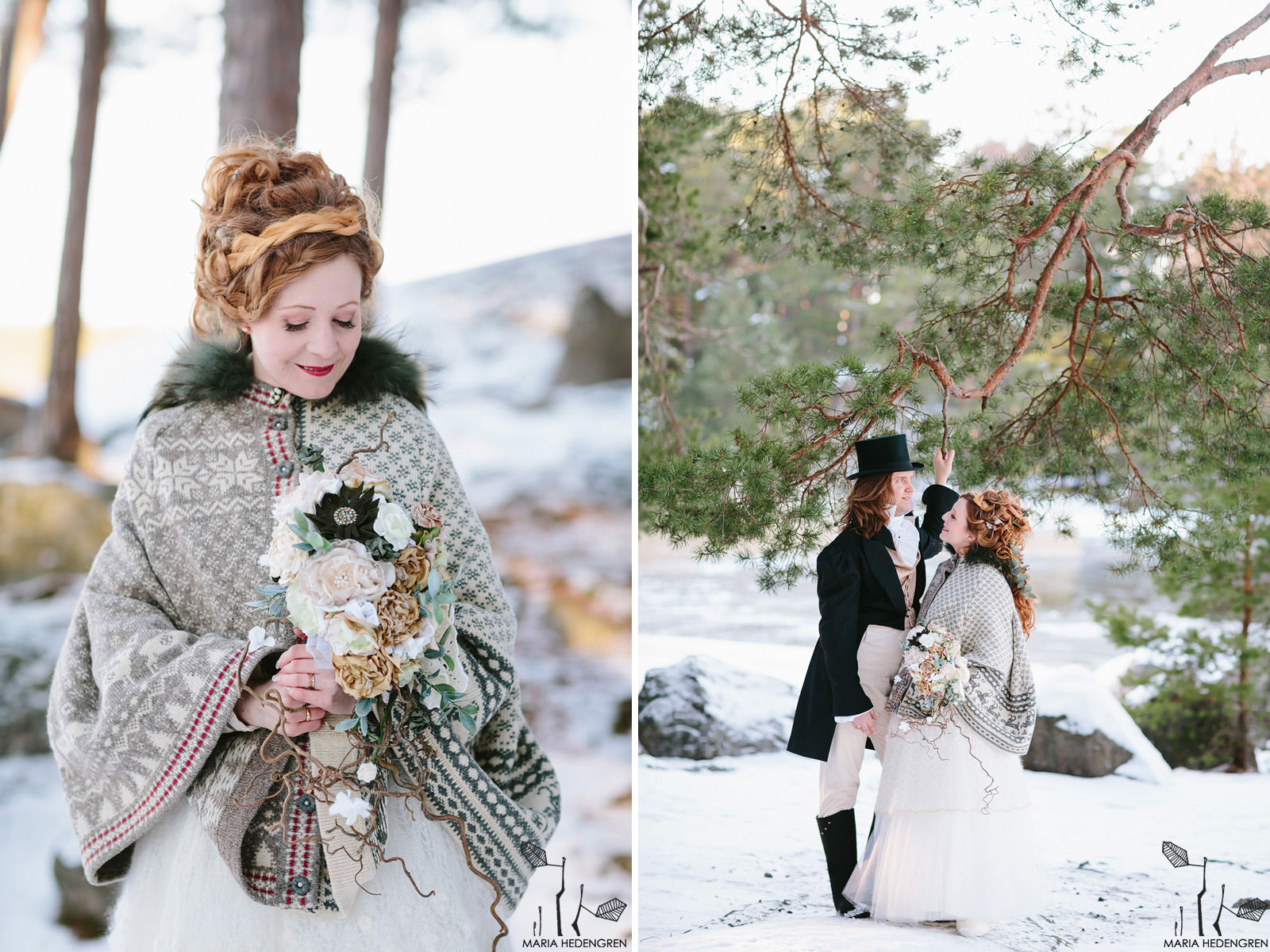 Jane Austen inspired winter wedding