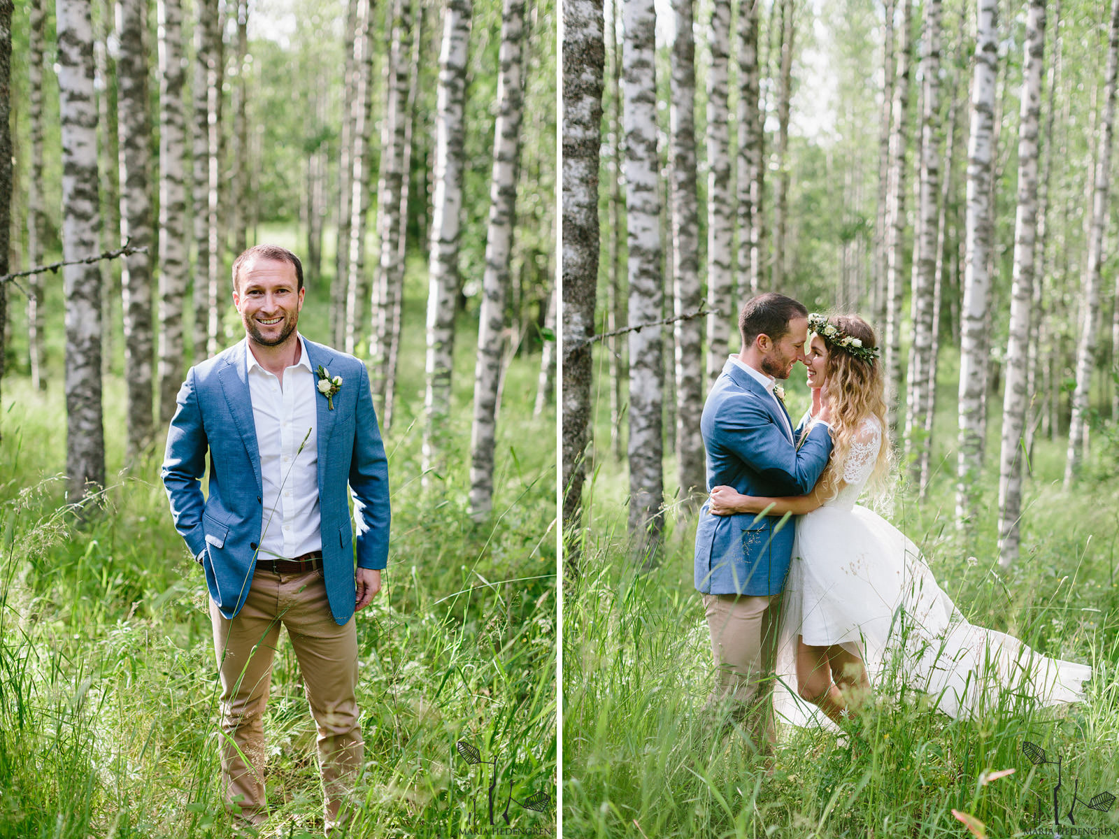 birch forest wedding