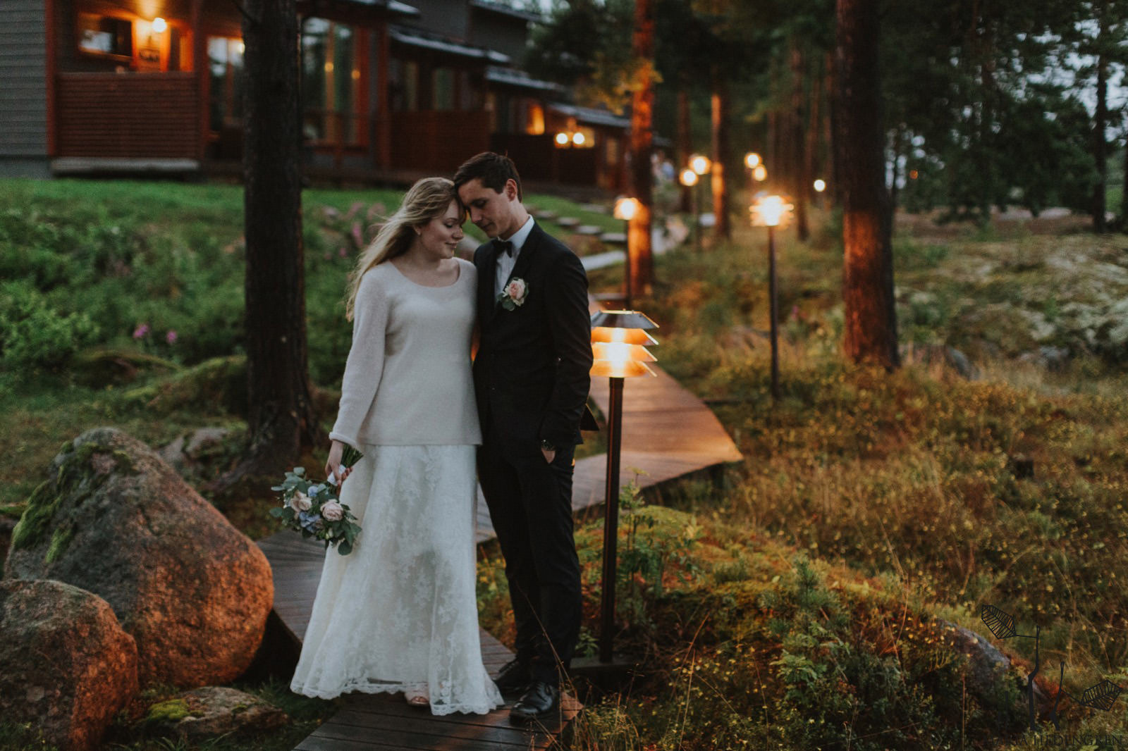night wedding in Finland