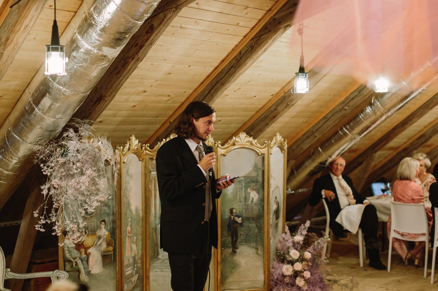 wedding in a private barn