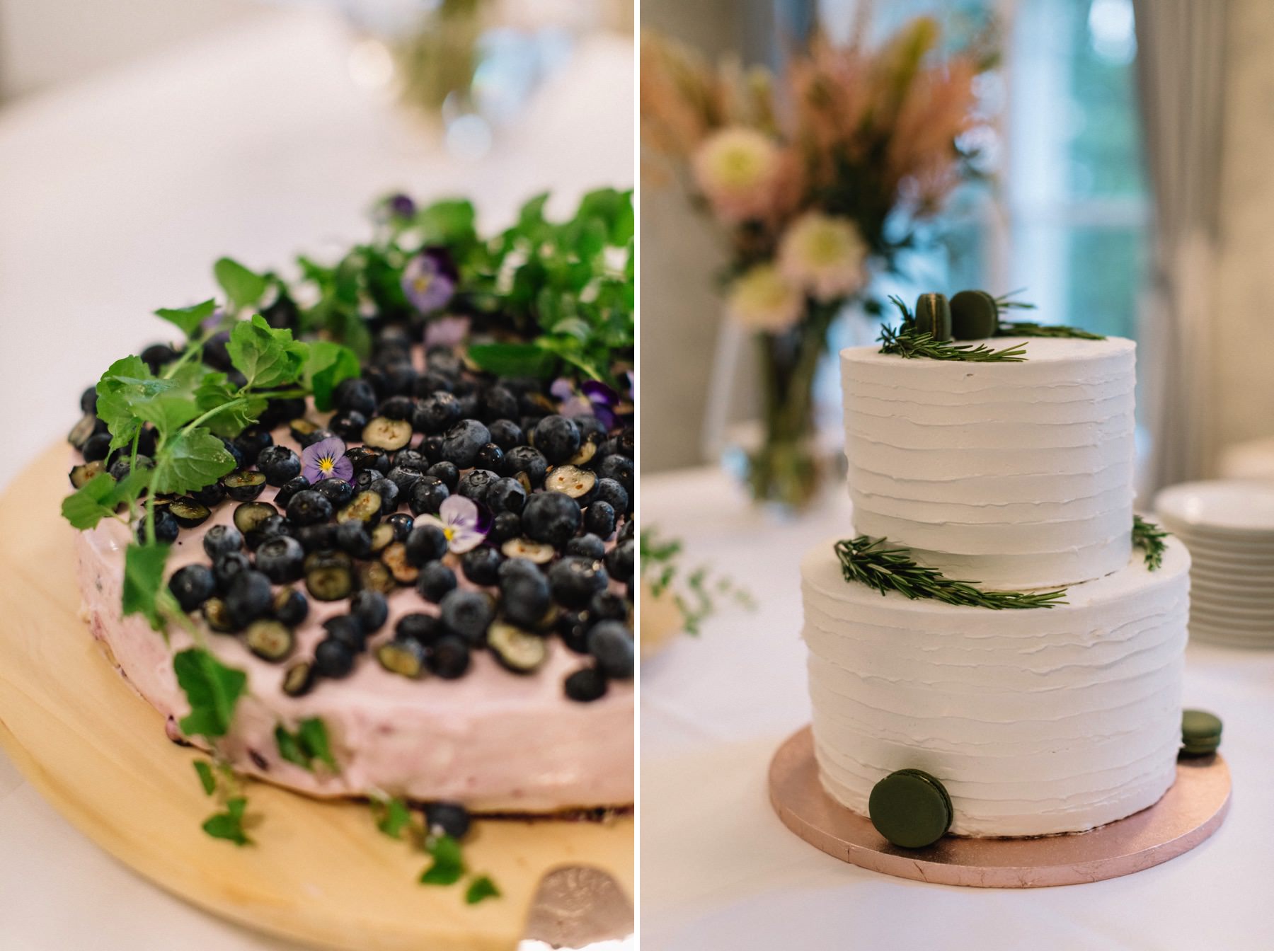 blueberry wedding cake
