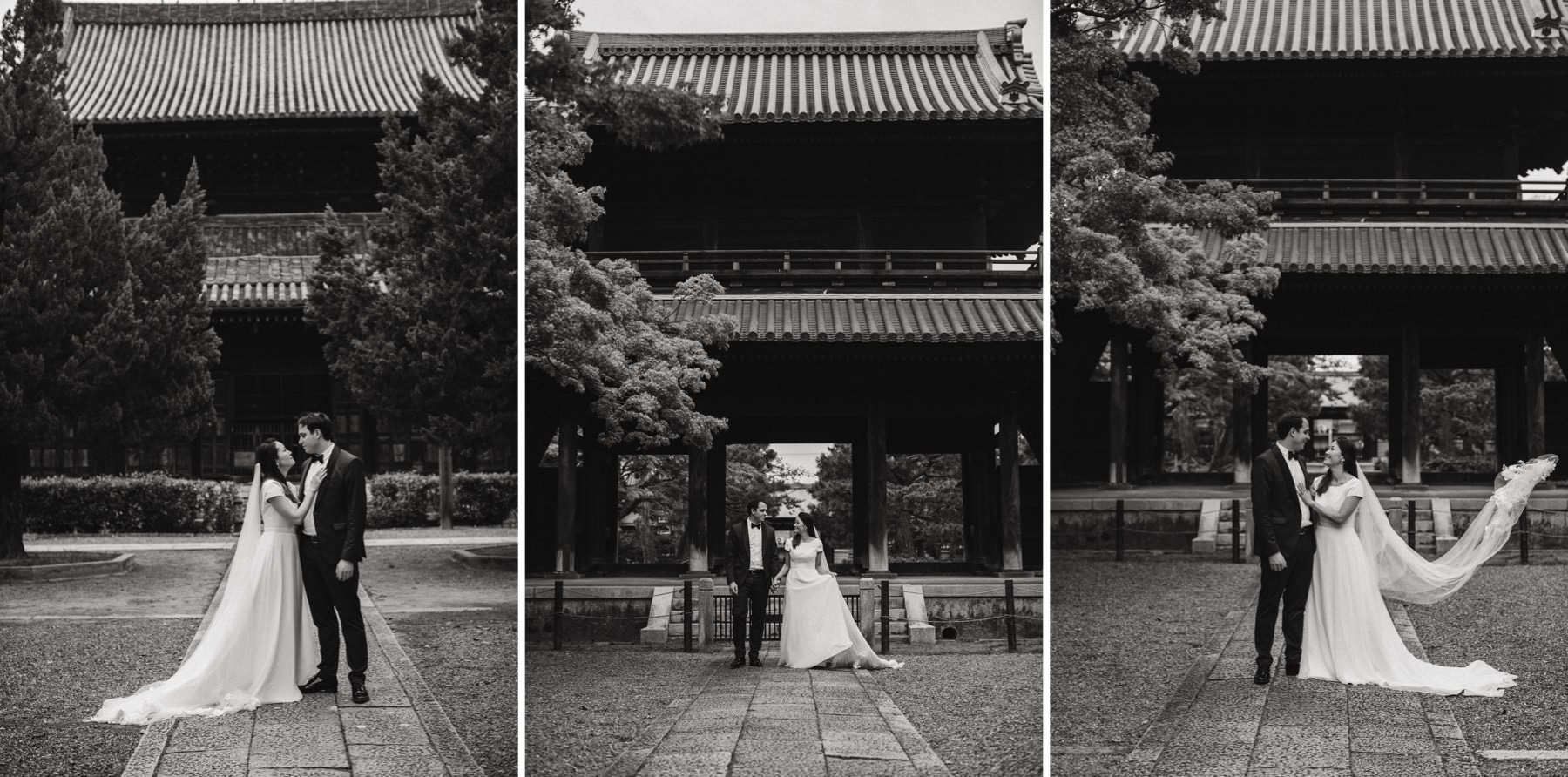Kyoto temple wedding photographer