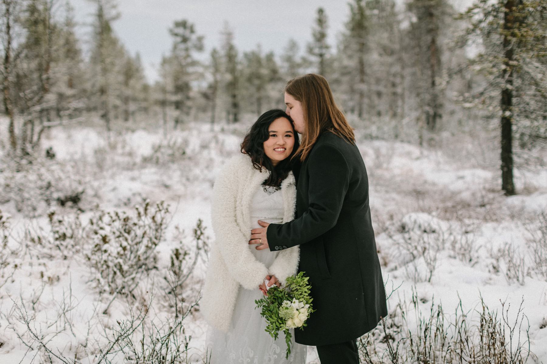 wedding photographer in Lapland