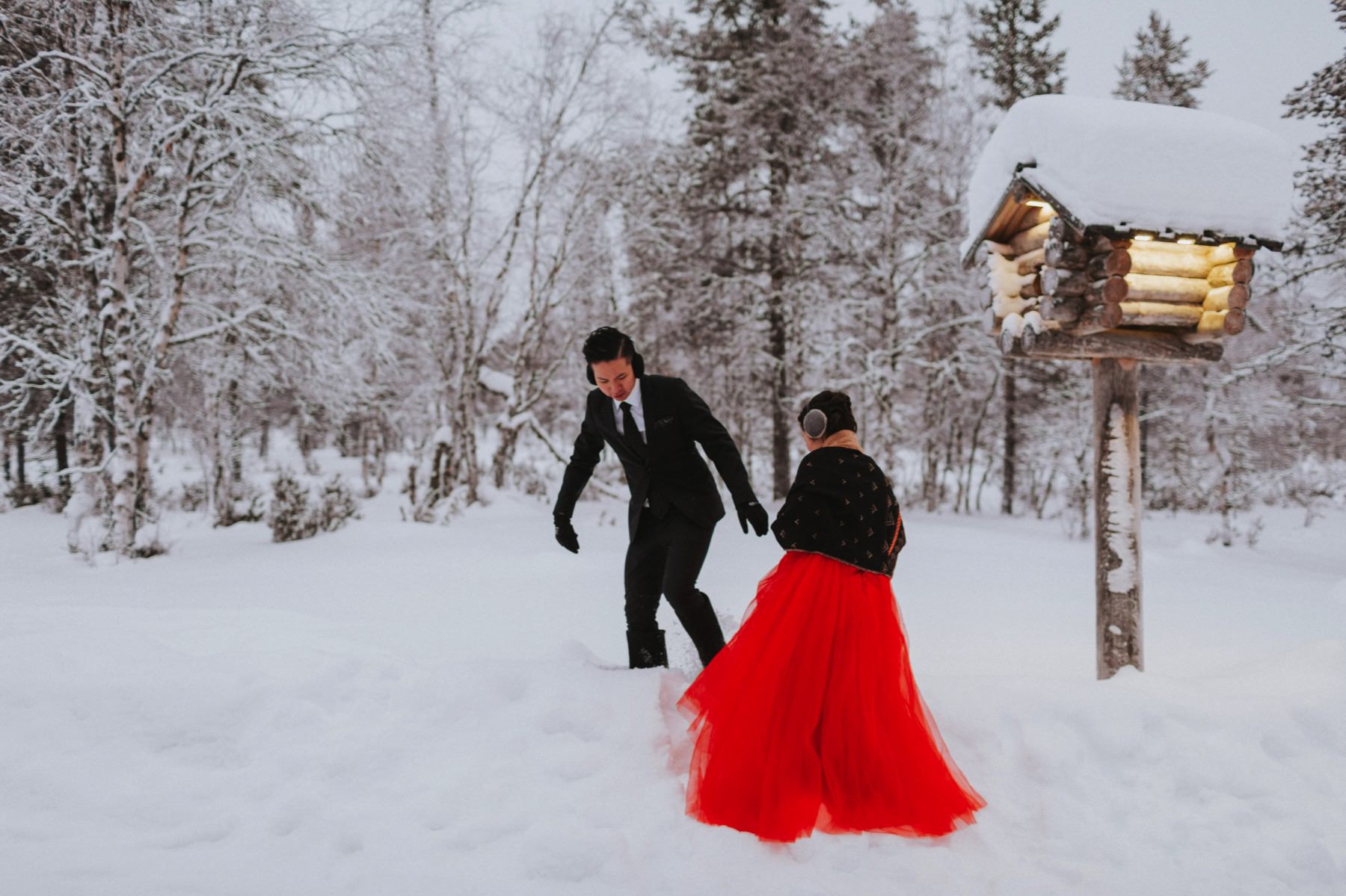 winter honeymoon Lapland