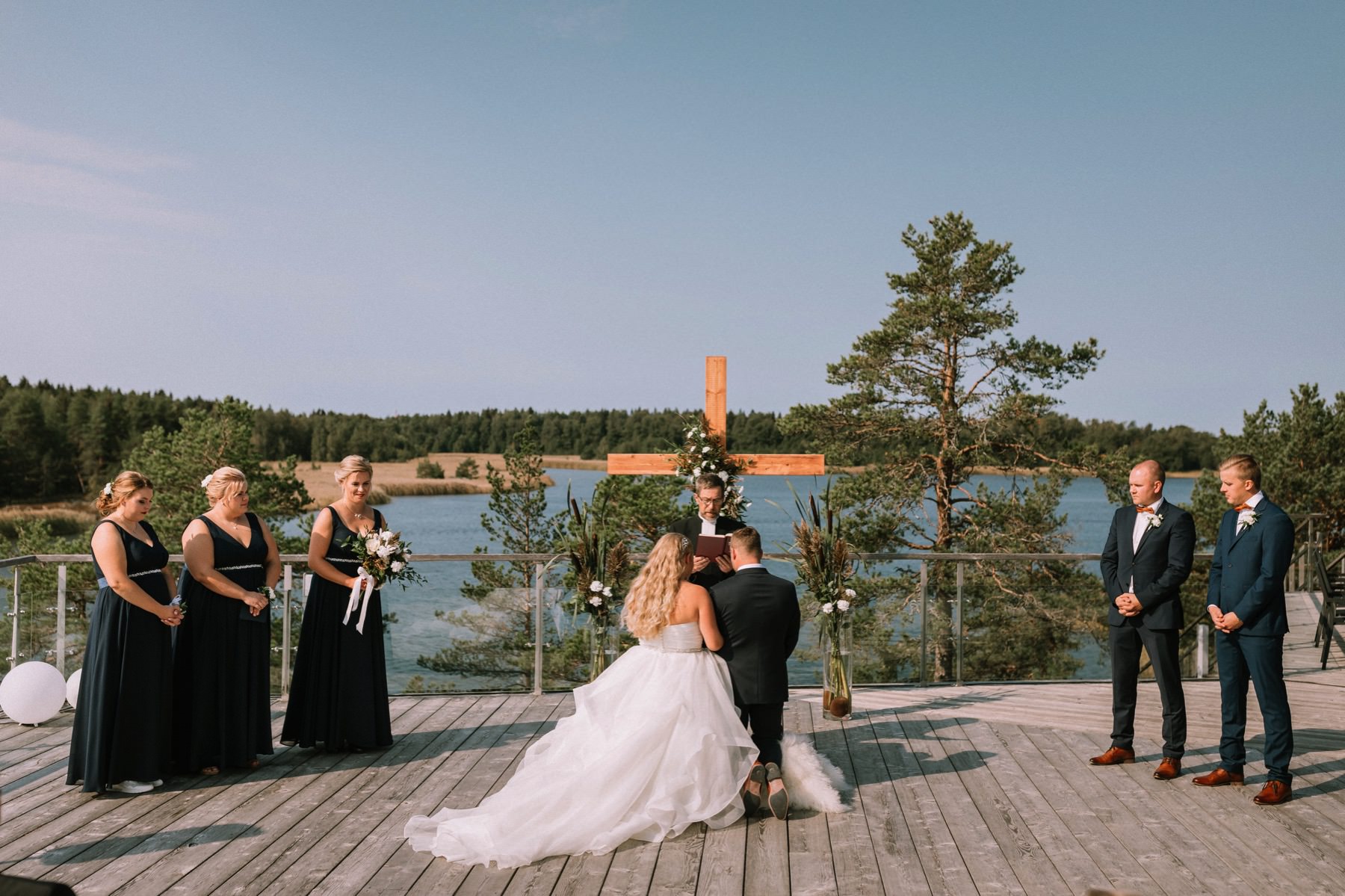 cross wedding backdrop