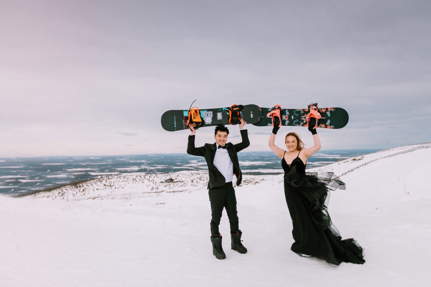 snowboarding in Lapland Finland