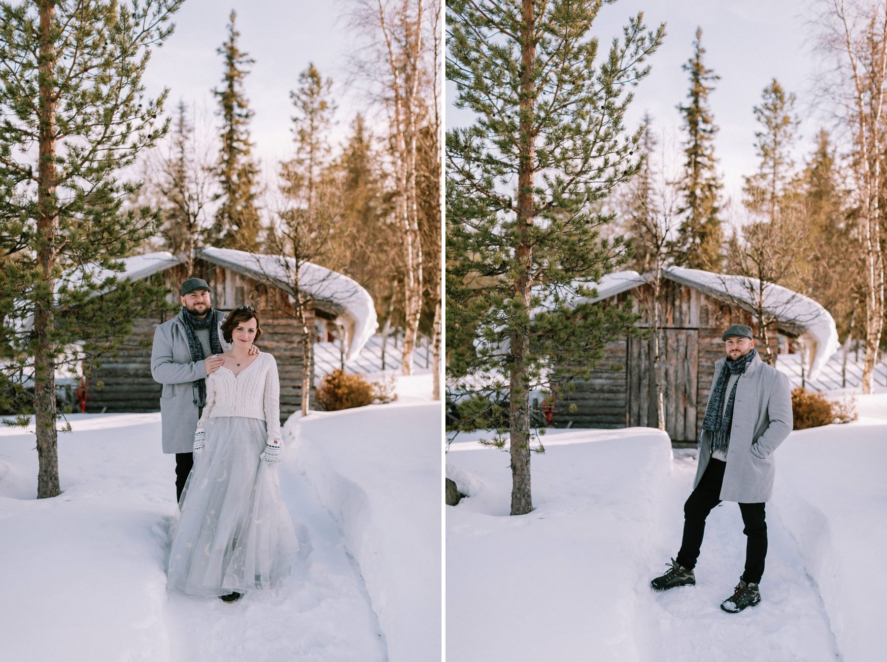 Lapland winter elopement