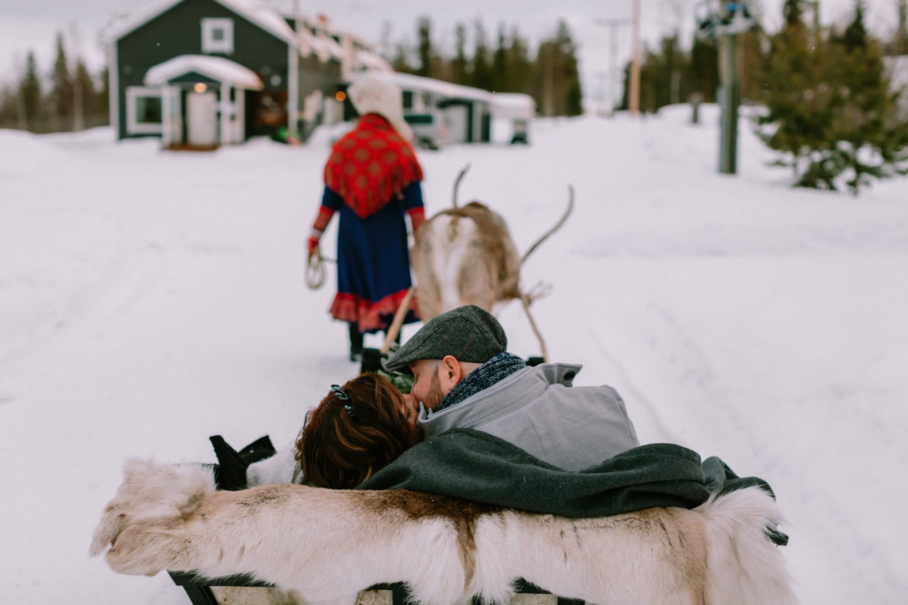 wedding reindeer ride