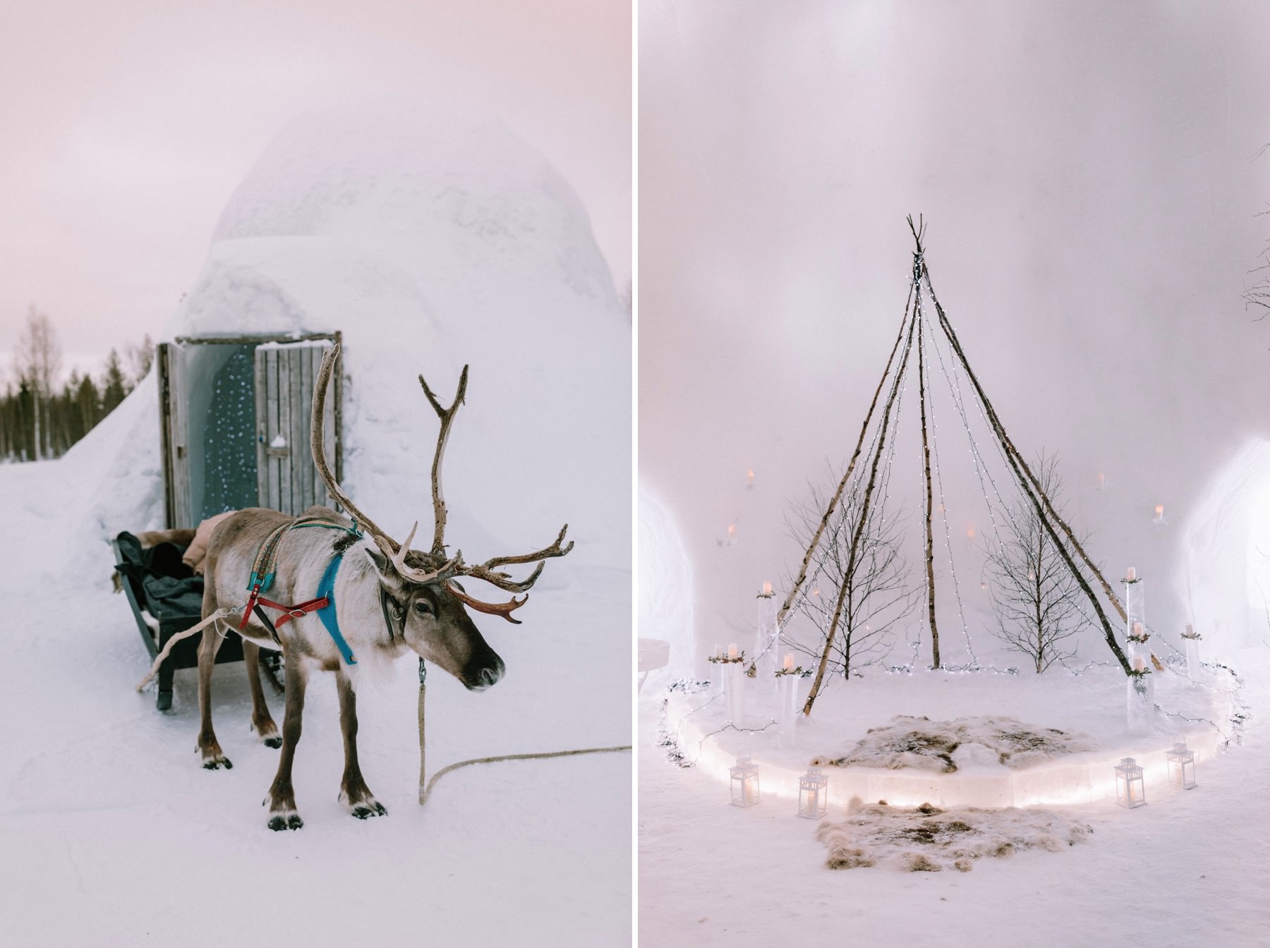 snow chapel in Lapland