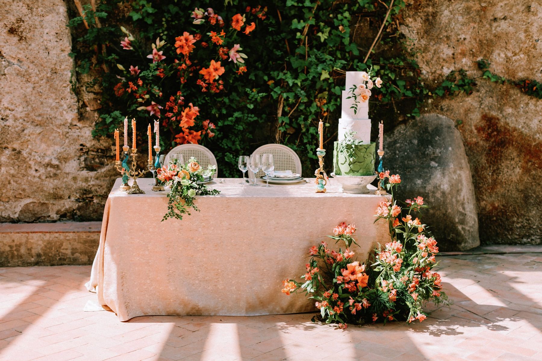 cake table at best wedding venue Sintra Portugal