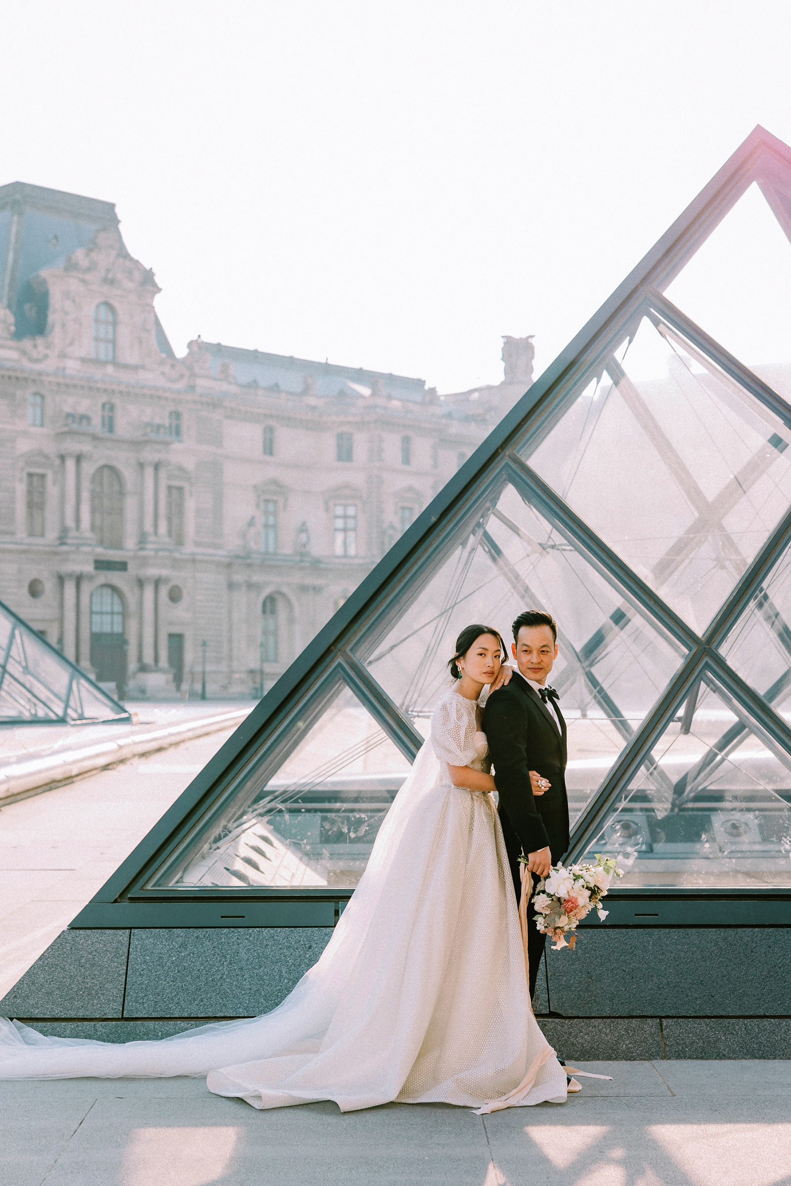 Paris Wedding Editorial Louvre